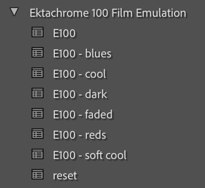 Ektachrome 100 Film Emulation Lightroom Preset