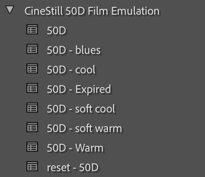 CineStill 50D Film Emulation Lightroom Preset