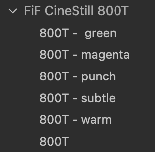 CineStill 800T Film Emulation Capture One Style